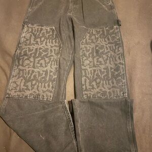 Men's Gray Patterned Pants